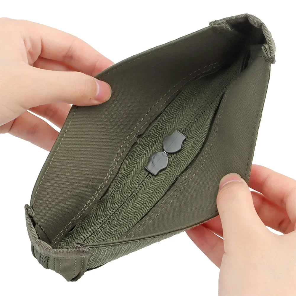 MK3 MK4 Micro chasis de lucha bolsillo cremallera insertar caza pecho plataforma doble cremallera cubierta Airsoft Paintball caza chaleco Accesorios - imagen 3