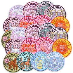 Parche bordado zodiaco con constelación - para chaqueta vaquera