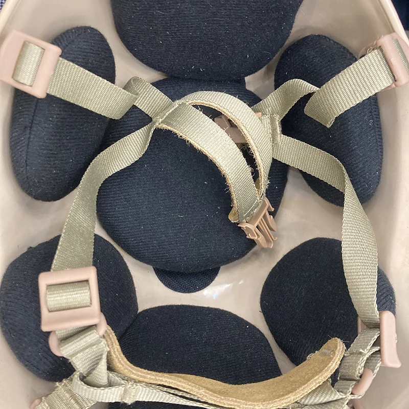 Soporte de correa de barbilla de casco a prueba de balas, sistema de suspensión modificado de cuatro puntos para casco MICH/ACH AF PASGT/M88 - imagen 3