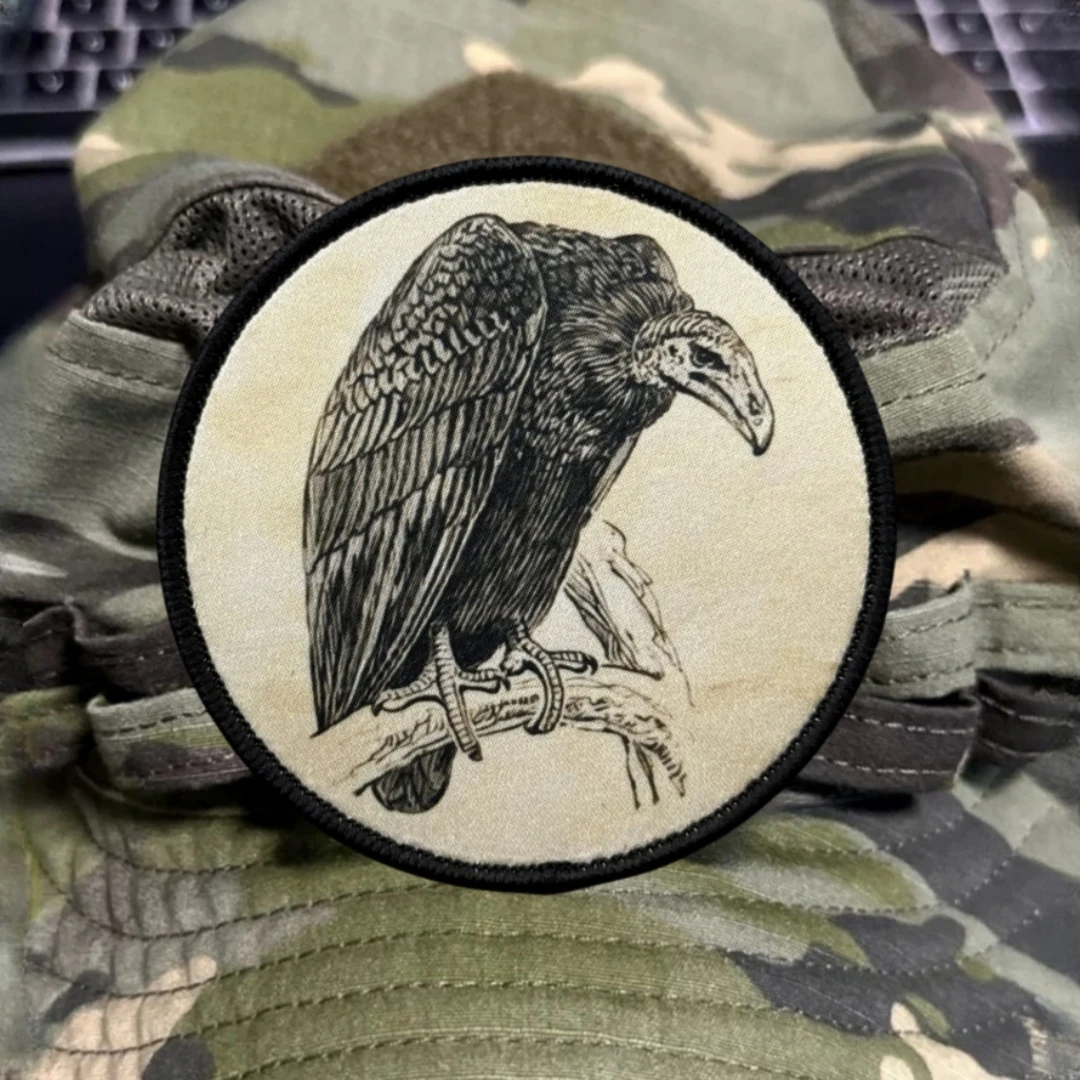 Insignia de moral táctica "Vulture", parche impreso en ropa, parches militares con gancho y bucle, pegatina para mochila, apliques para brazalete - imagen 4