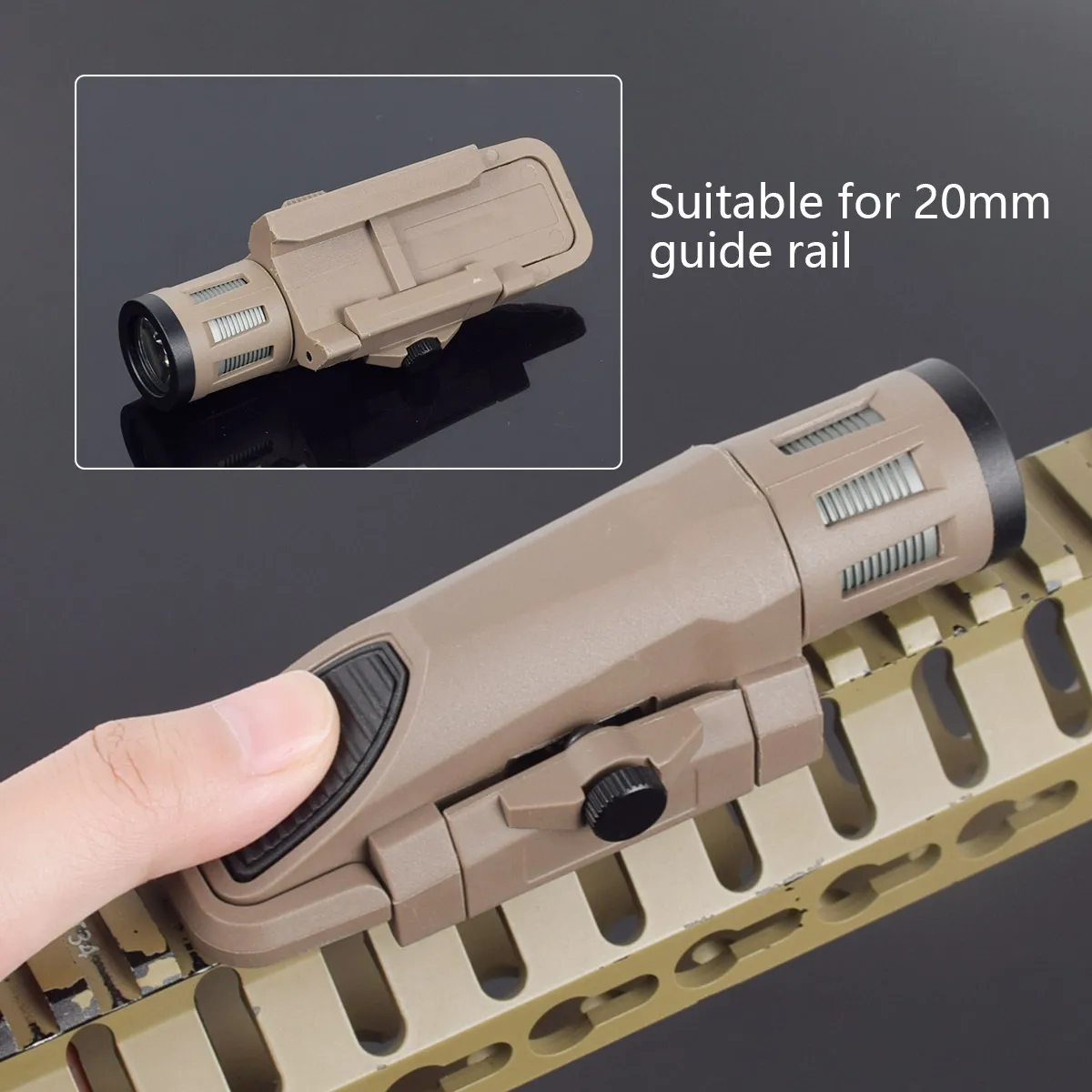 Instrumento táctico WML Masterfire APL M3X arma ligera pistola explorador luz Airsoft Rifle Glock 17 19 ajuste 20mm riel Picatinny - imagen 5