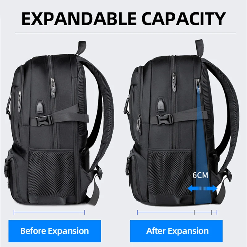 Outdoor Climbing Backpack Travel Sport Camping Hiking Bag Separate Shoe Pack Large Business Storage Knapsack College Schoolbag - imagen 4