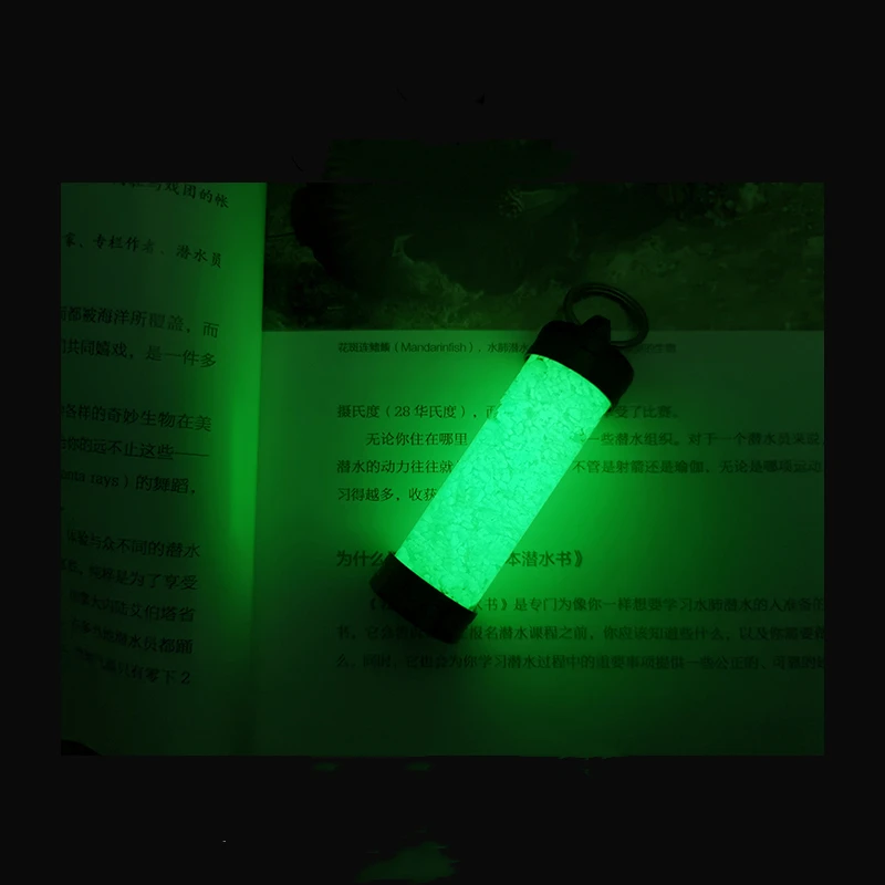 Anillos colgantes de acero inoxidable de aleación de luz nocturna de buceo brillante para ambientes subacuáticos, cilindros de Gas BCD, hebilla de señales luminosas - imagen 5