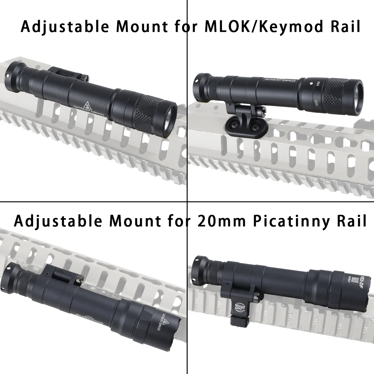 Surefire M340 Linterna táctica - Luz LED para riel Picatinny 20 mm - imagen 4