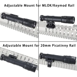 Linterna táctica Surefire M340 M640 DF M600 SF, luz Led de explorador M340V, riel Picatinny de 20mm, montaje M LOK, lámpara para pistola de caza Airsoft
