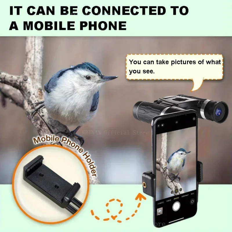 Binoculares portátiles con Zoom Hd de 500x25, telescopio plegable potente de 5000M/50000M, Visión de larga distancia, caza al aire libre, Camping y Deportes - imagen 4