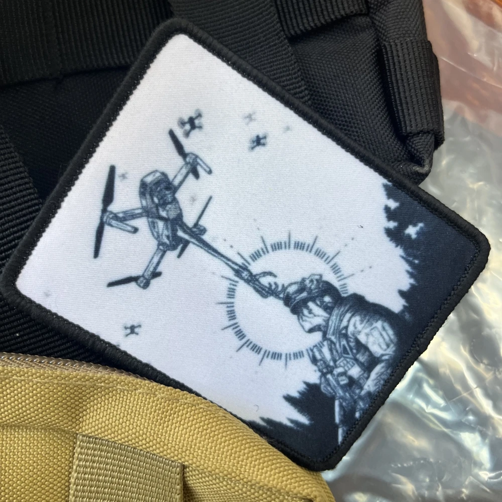 Parches de la mano del destino de Chevron Rusia, insignia de moral táctica, pegatina de impresión de gancho y bucle de mochila - imagen 2