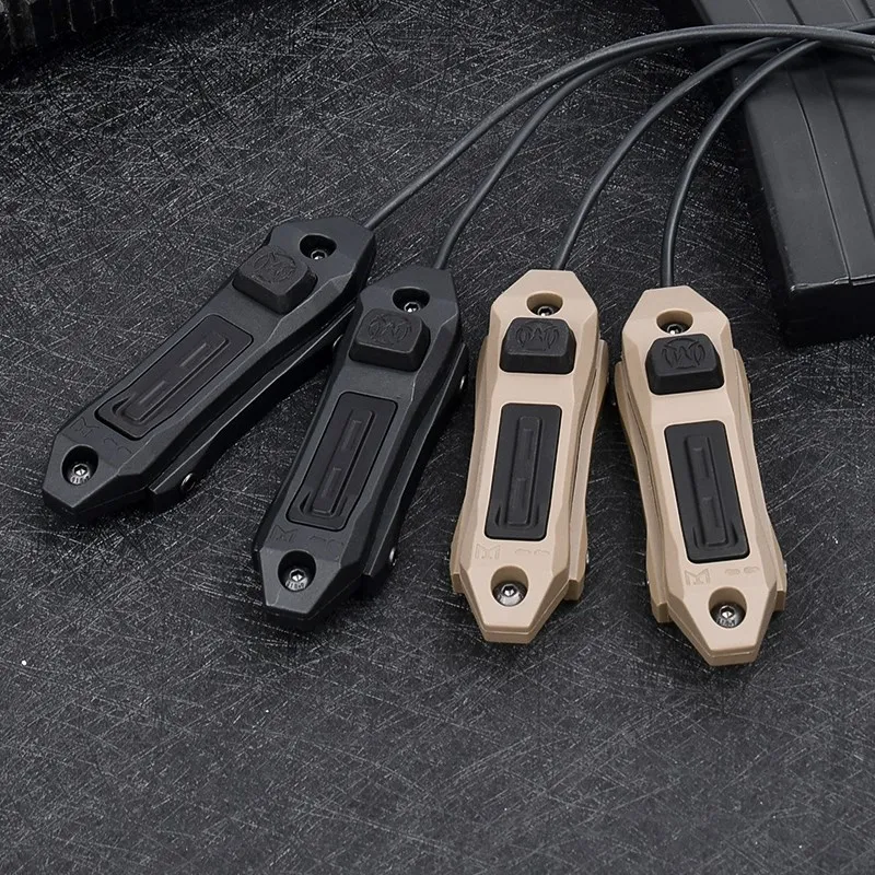WADSN interruptor de cinta de doble función aumentada táctica, enchufe SF de grúa para Mlok Keymod Rail DBAL PEQ M600, linterna Modbutton, nuevo - imagen 5