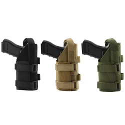 Funda portapistola MOLLE táctica para cinturón modular diestro