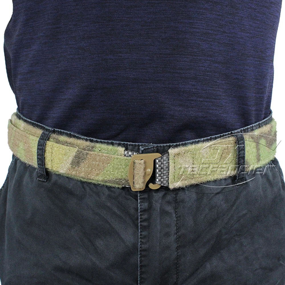 Cinturón táctico interior para hombre, gancho G, hebilla de Metal de liberación rápida EDC, cinturón de batalla, cintura, Paintball, accesorios de caza - imagen 5