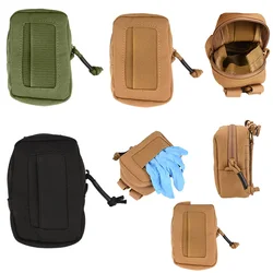 Guantes tácticos multifuncionales para exteriores, riñonera, bolsa de herramientas, bolsa de accesorios, minitarjetero MOLLE, billetera cero