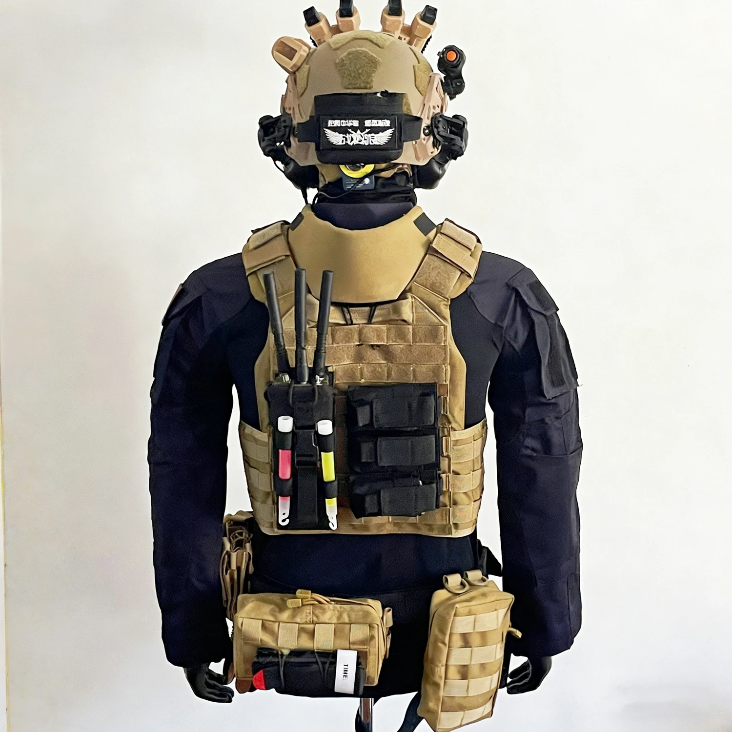 Casco táctico Delta Force con máscara dragón y gafas nocturnas - imagen 5