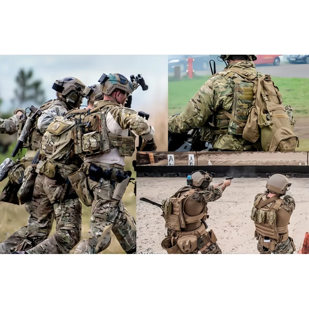 Chaleco táctico AVS / MBAV tipo H HARNESS, conjunto de bolsa de placa conectada, chaleco táctico - imagen 5