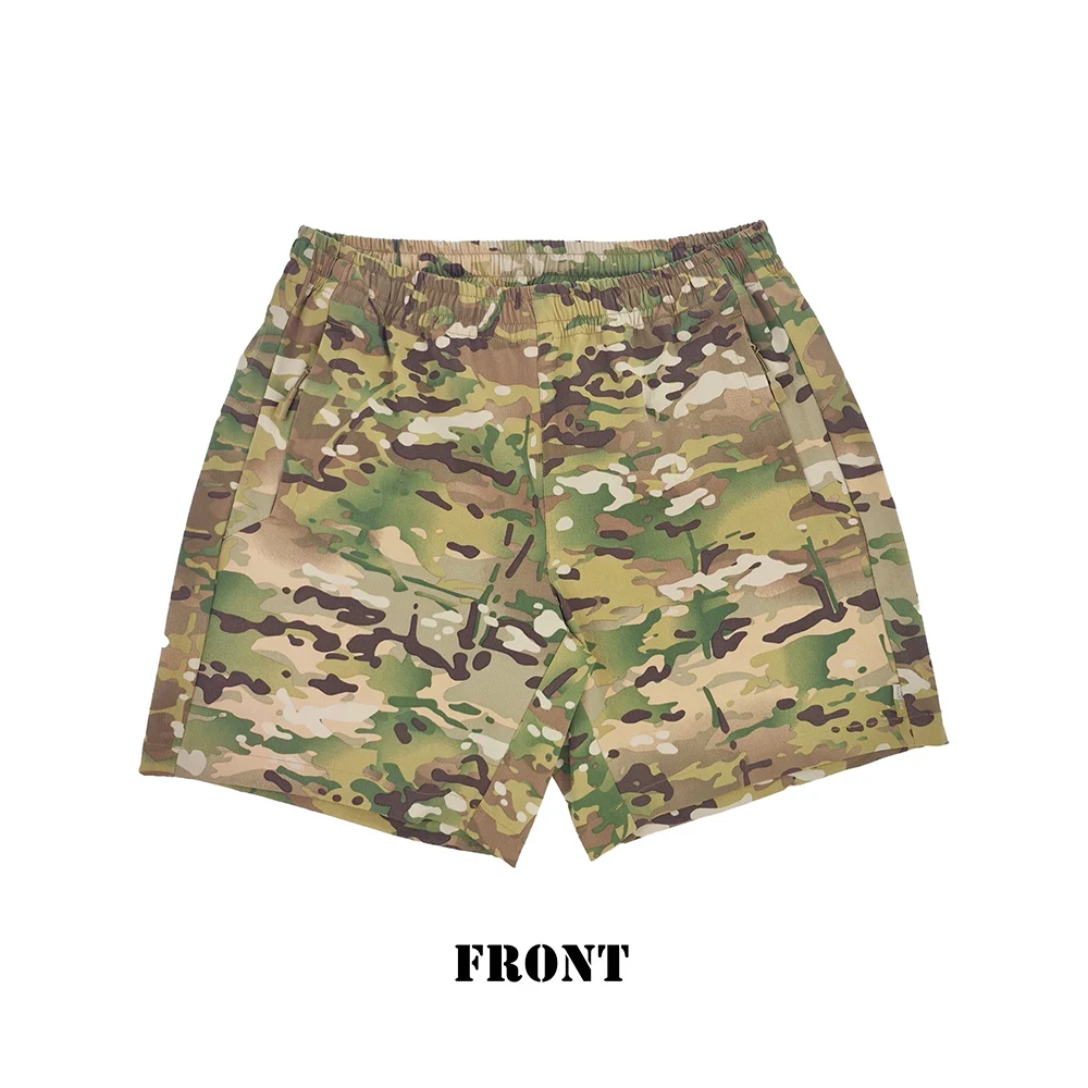 Pantalones cortos tácticos camuflaje transpirables con cintura elástica - imagen 5