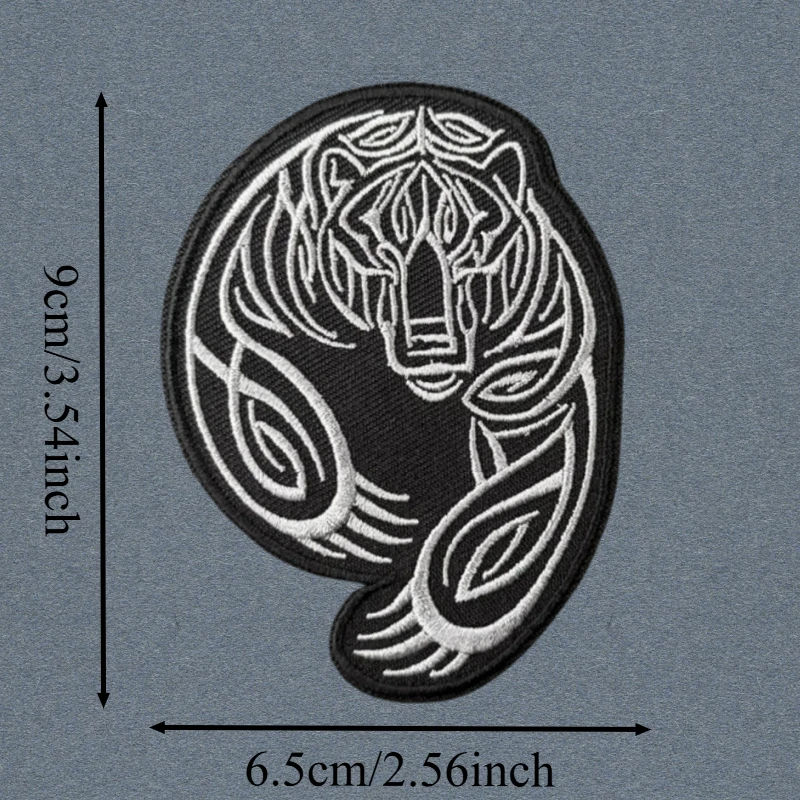 Parche bordado 3D de oso, chaleco táctico, parches militares con gancho y bucle para ropa, mochila, pegatinas decorativas, insignia de moral, brazalete - imagen 2