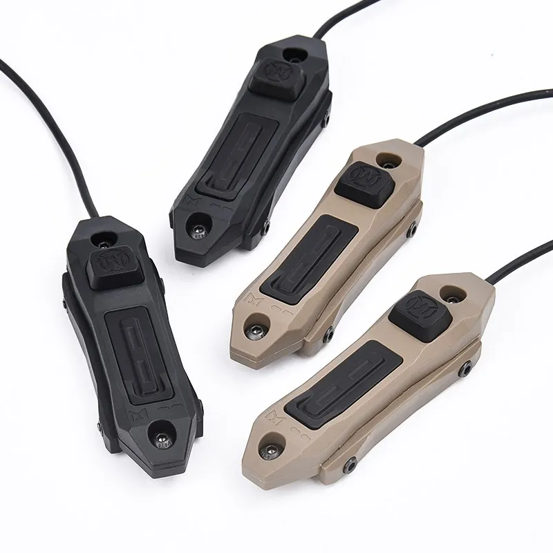 Grúa táctica 2,5 MM 3,5 MM SF enchufe doble función interruptor de presión botón remoto para DBAL PEQ15 MAWL M300 M600 arma Scout Light - imagen 5
