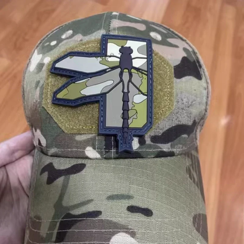 Parche con logotipo estratégico Haley, parches de gancho y bucle de libélula de PVC 3D, equipo para exteriores, insignia de moral táctica, apliques para mochila - imagen 2