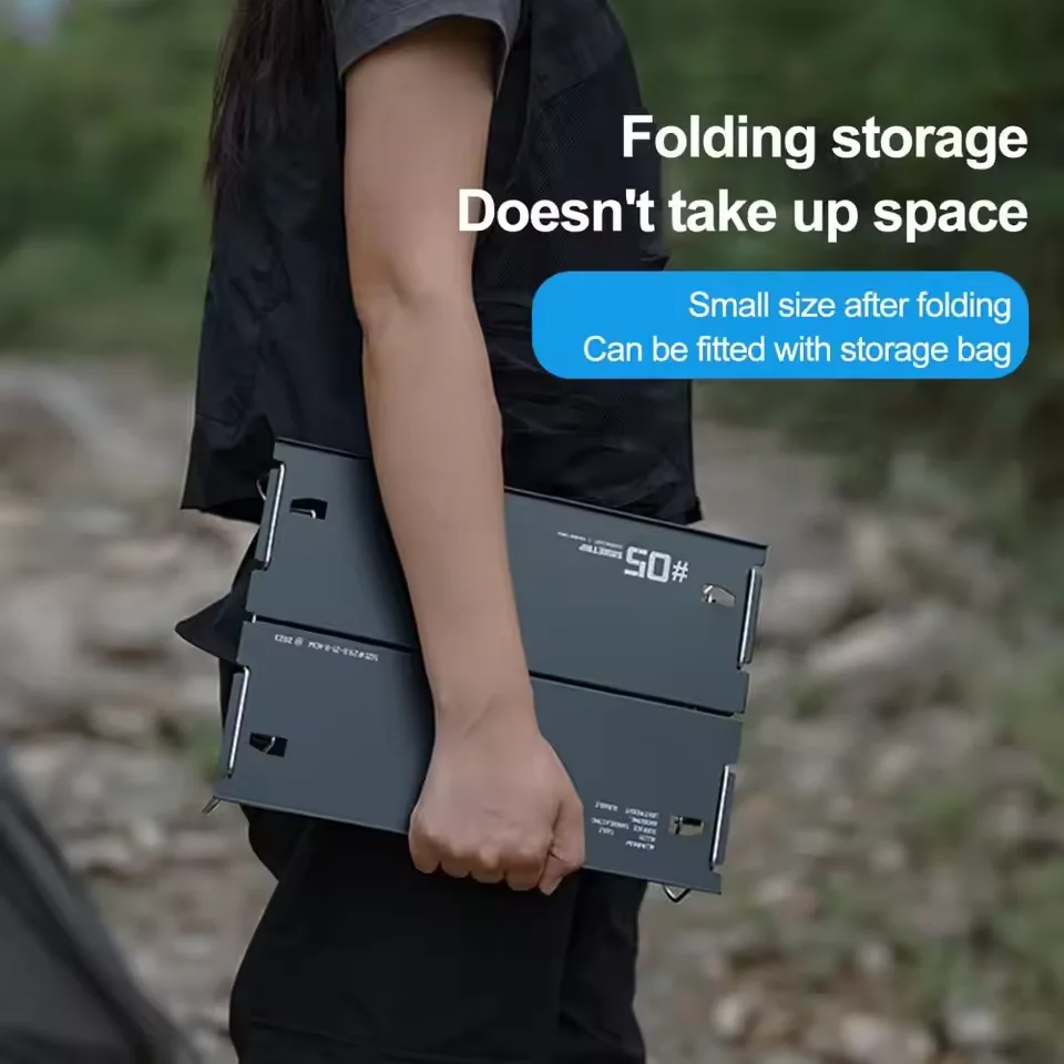 ShineTrip-mesa de Camping para Picnic, mesa plegable pequeña para playa, mesa de comedor extraíble portátil de aleación de aluminio ultraligera para exteriores - imagen 4