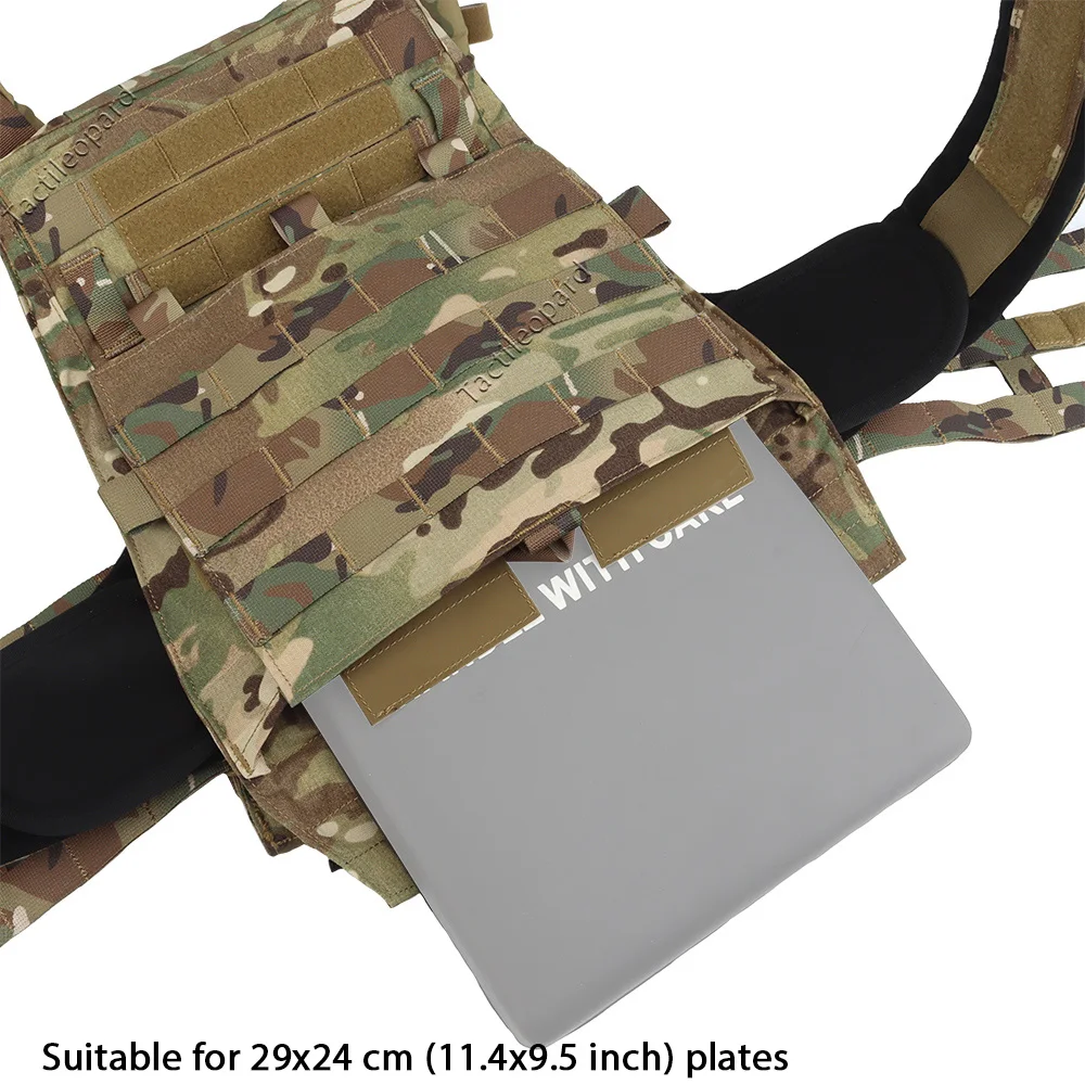 Chaleco táctico de caza AVS MBAV, portador de placa Modular adaptable, liberación rápida, cómodo, MOLLE, equipo de entrenamiento deportivo Airsoft - imagen 3