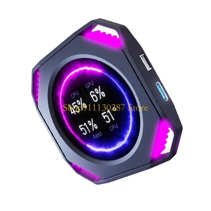 Pantalla redonda J1HC IPS, monitores PC, pantalla 2,1 pulgadas, sistemas Real, fuente alimentación USB - imagen 4