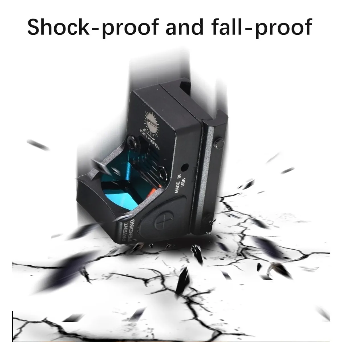 Mira réflex táctica MR Red Dot, mira óptica de puntería ajustable, compatible con riel de 20mm, Airsoft Gl *ck 17 19 AR15 M4 - imagen 3