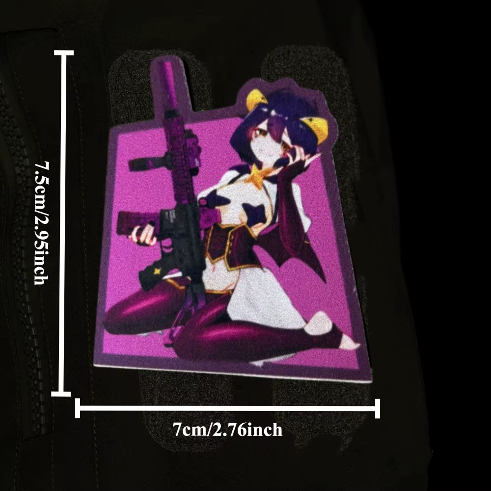 Parche táctico anime con velcro para uniformes y mochilas - imagen 3