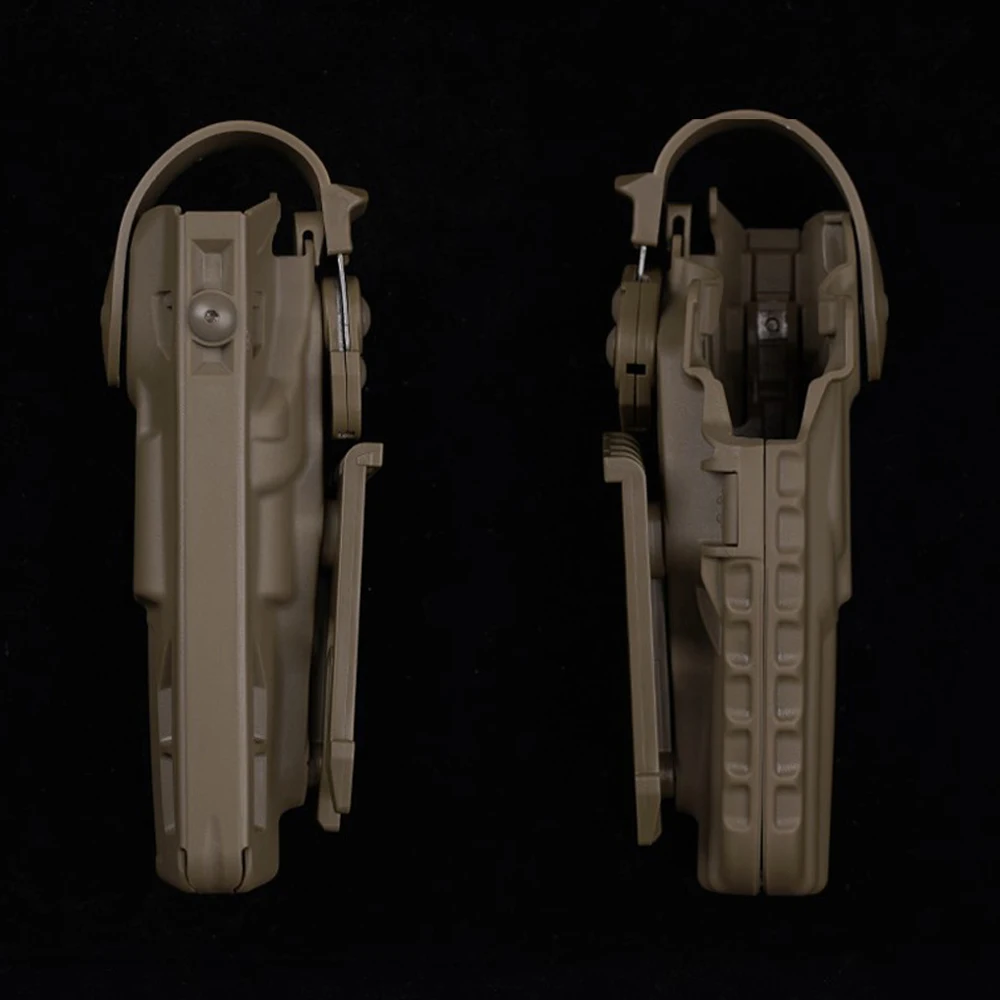 Funda táctica para P320 M17/M18, funda de tiro de caza de extracción rápida, Kit de sistema QLS ajustable de doble seguridad, equipo de cinturón Airsoft - imagen 4