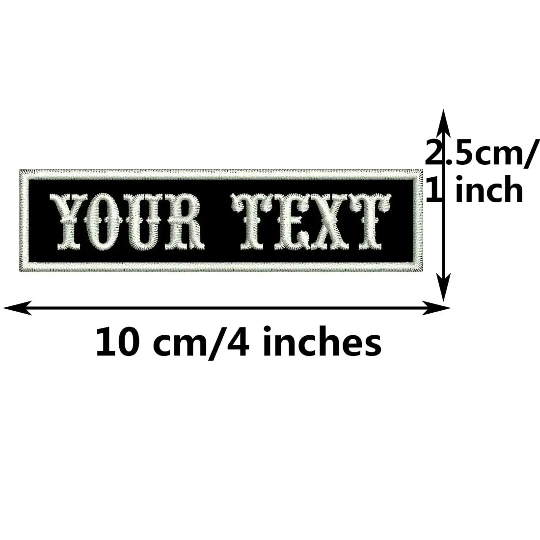 Etiquetas de nombres personalizadas Parches bordados de identificación de número de sangre del ejército con respaldo de gancho para planchar - imagen 3