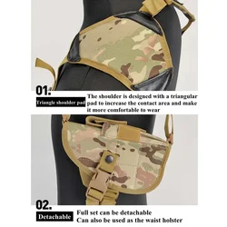 GL 1911 Funda táctica de hombro oculta ajustable transpirable