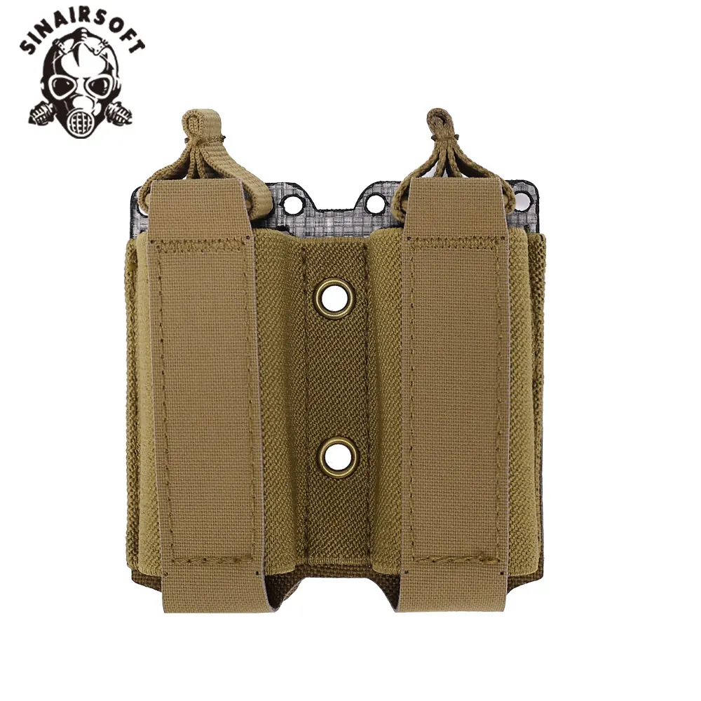 Bolsa táctica para pistola Tegris, bolsa doble magnética de 9mm, Compatible con sistema MOLLE, cinturón de caza, chalecos, mochilas - imagen 4
