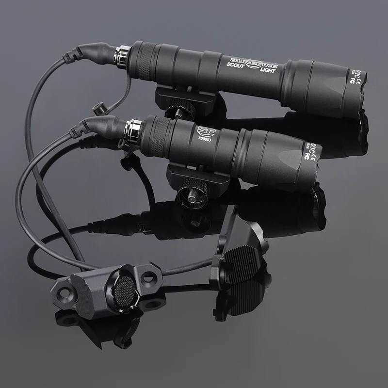 WADSN M300 M600 linterna Surefir luz exploradora táctica Mod botón M300A LED Airsoft Rifle caza interruptor remoto para Mlok Keymod - imagen 5