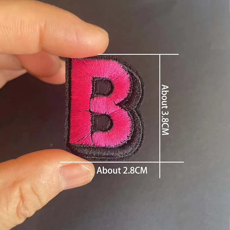 A-Z de tela con letras del alfabeto inglés, parches bordados para planchar, 26 insignias de letras, pegatinas para ropa - imagen 4