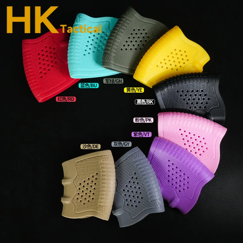 Guantes tácticos antideslizantes de goma para pistola, guantes universales con mango de pistola G17/G18G19, guantes transpirables, accesorio para caza - imagen 3