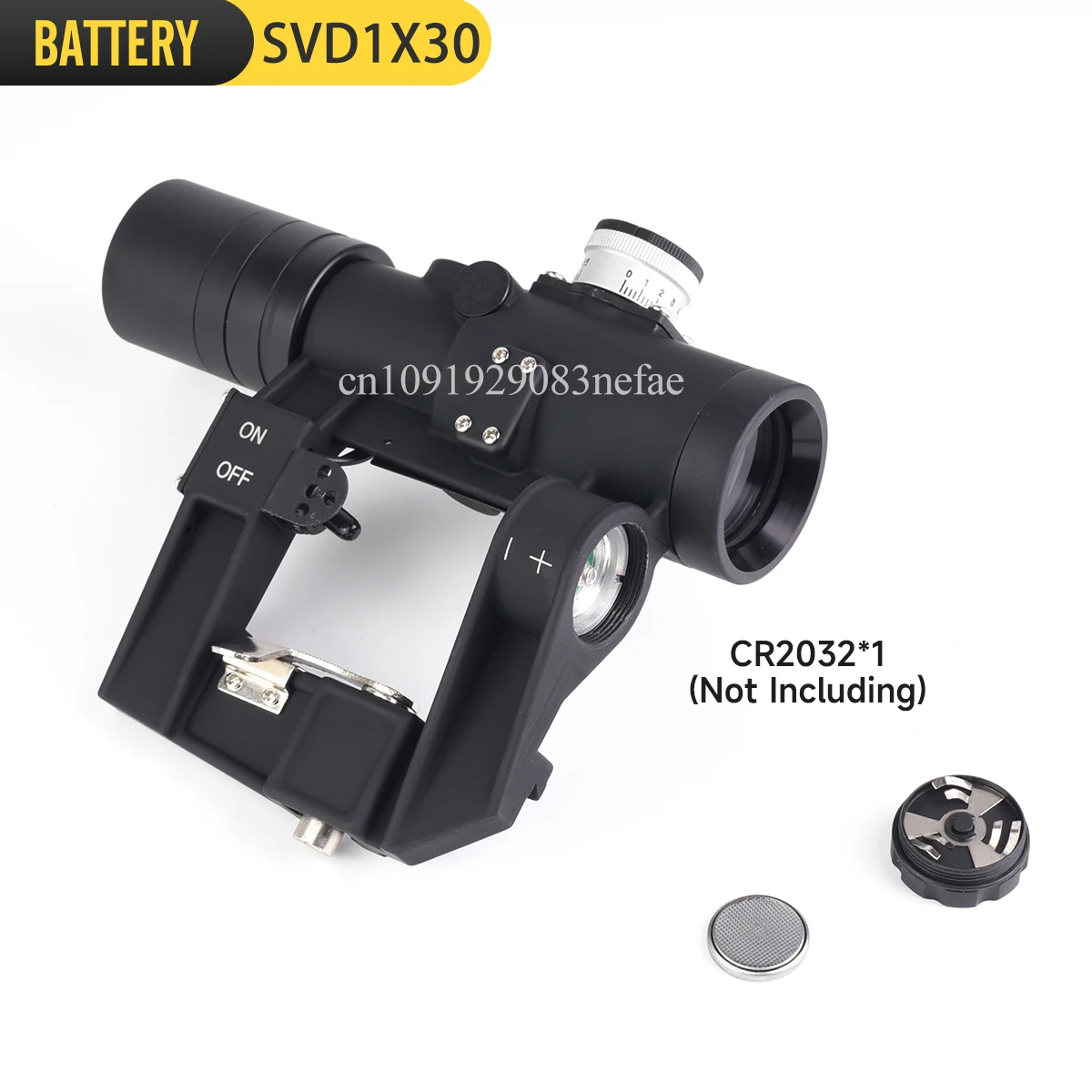 Mira réflex rusa 1x30 SVD, mira telescópica táctica iluminada roja, adquisición de objetivo, se adapta a equipo Airsoft de tiro de caza - imagen 4