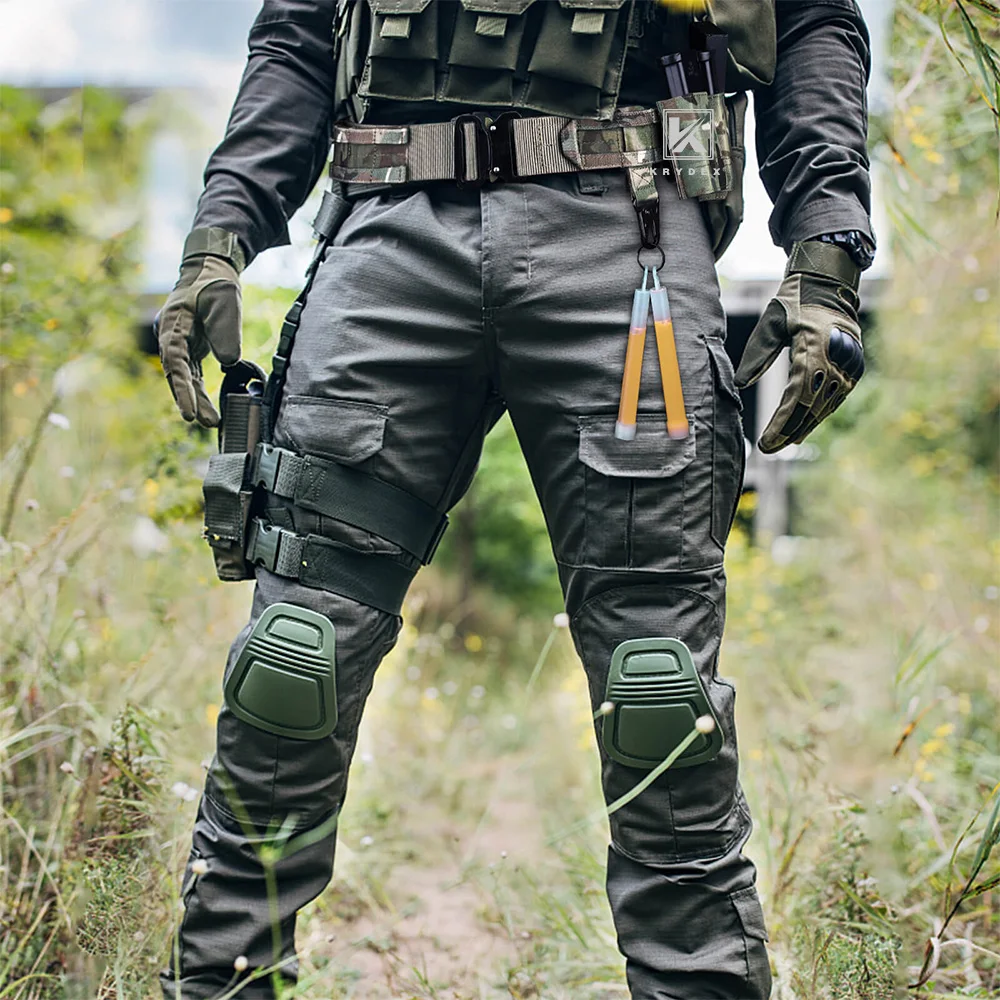 KRYDEX-Llavero de utilidad táctica, gancho y bucle, soporte para cinturón, guantes, mosquetón, Clip para chaleco, accesorios para cinturón - imagen 3