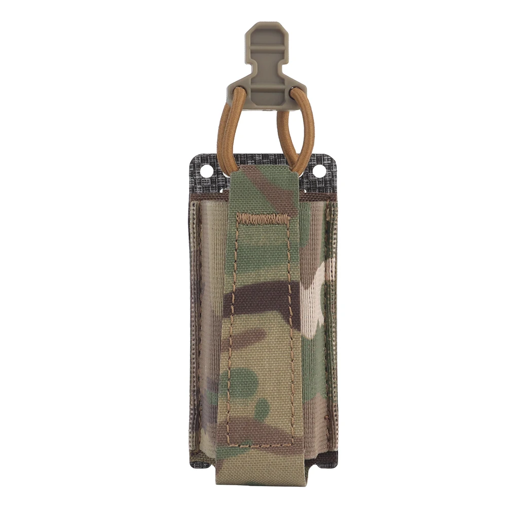 Bolsa MOLLE para pistola individual, estilo Ferro para 9mm/.40, funda táctica para revista Airsoft, bolsa de herramientas para linterna con cordón elástico