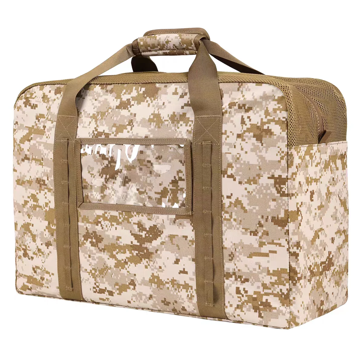 Bolsa de viaje de almacenamiento de equipaje táctico multifuncional para chaleco táctico y casco 500D, bolso de acampada deportivo de gran capacidad de 36-55L - imagen 5