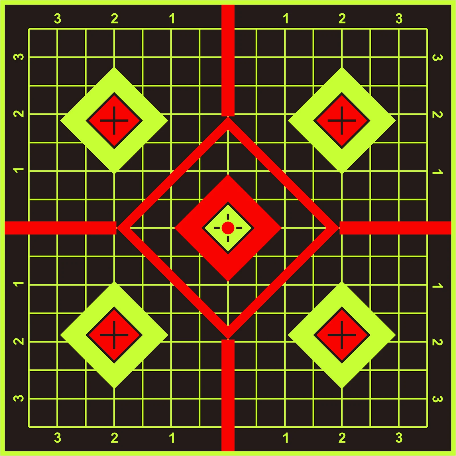 JOAXOR pegatinas adhesivas fluorescentes amarillas bullseye para tiro - imagen 4