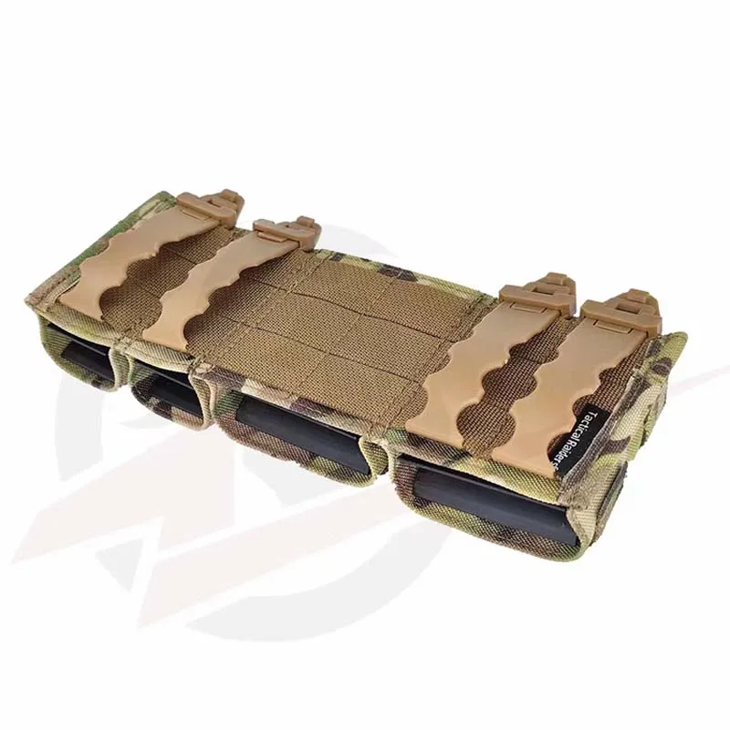Bolsa de munición Molle para caza táctica, kit de herramientas militar, Clip para macpiojos, accesorios para Airsoft, 5,56 y 9mm, 2 + 2 cargadores, cinturón rápido - imagen 2