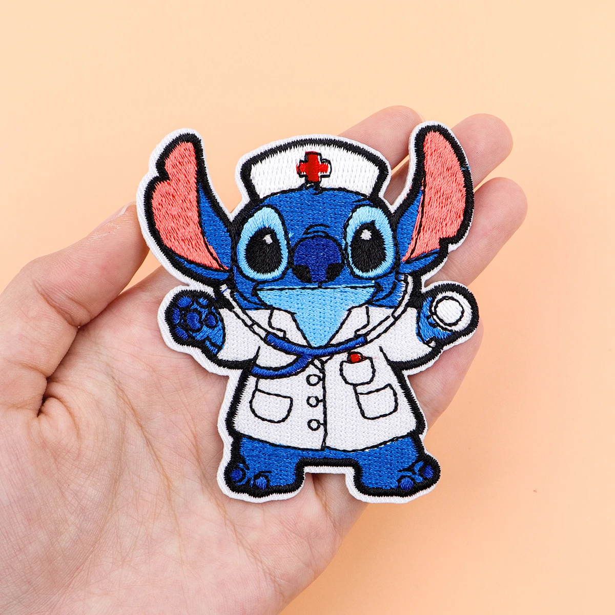 Parche para planchar con forma de gato de dibujos animados, parche para ropa, parche bordado médico, accesorios de ropa, pegatinas de costura - imagen 5