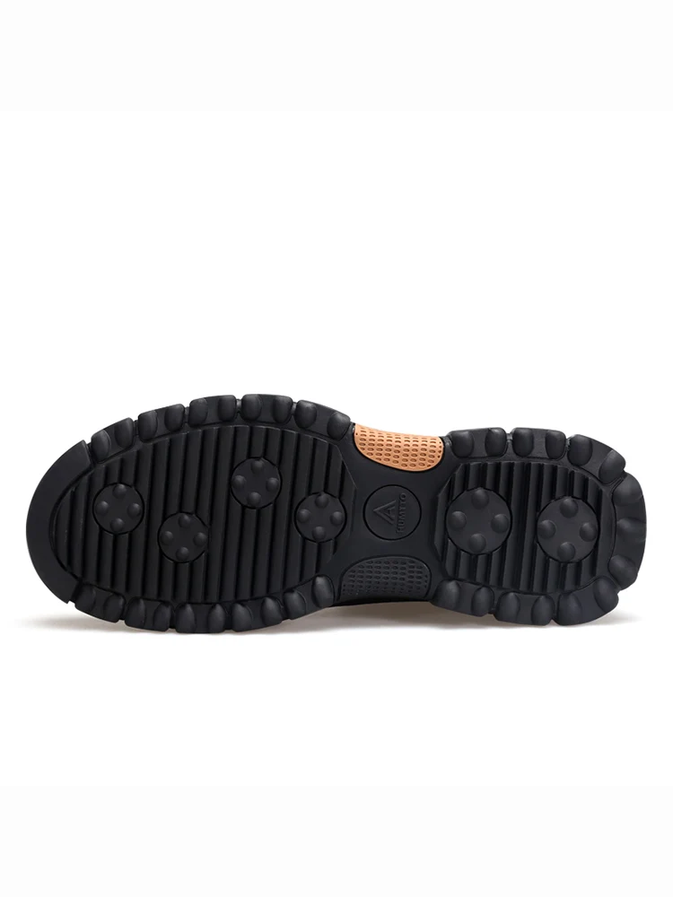 HUMTTO-zapatos de senderismo al aire libre de piel de vaca, botas de invierno para hombre, botas tácticas de escalada impermeables, zapatillas de trekking, zapatos de nieve de felpa - imagen 5