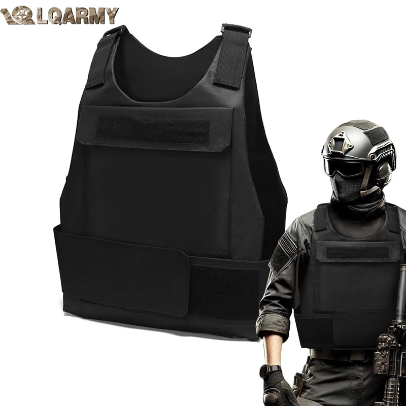 Chaleco Táctico Militar LQARMY Negro - MOLLE Ripstop