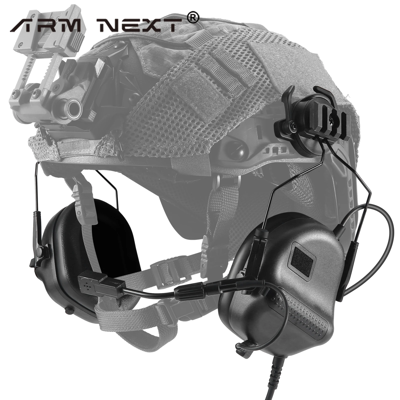 Auriculares para casco táctico ARM NEXT F20, orejera militar, protección auditiva electrónica, reducción de ruido de caza - imagen 5