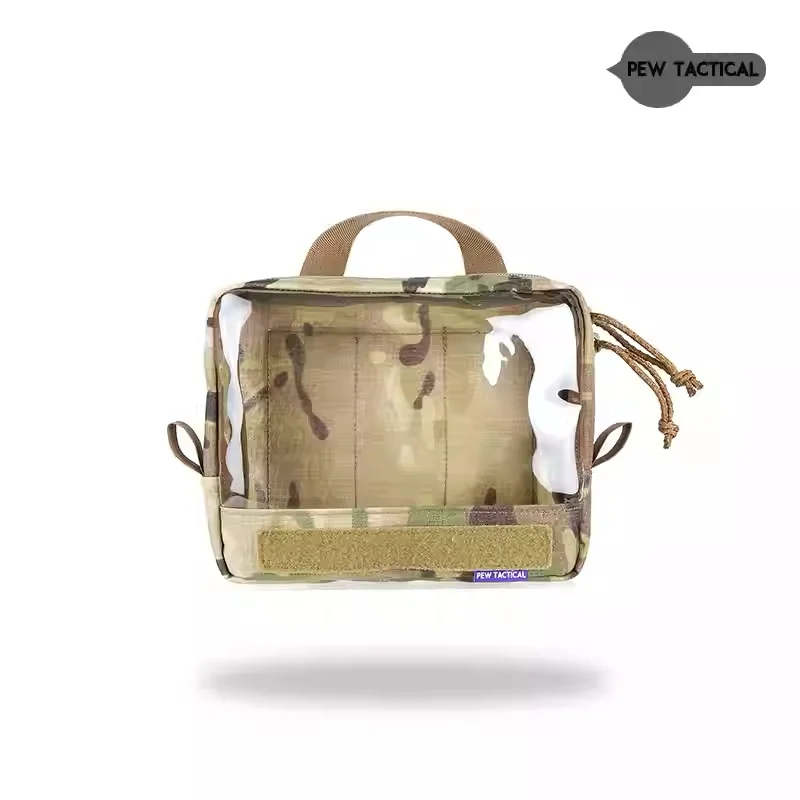Bolsa de almacenamiento y organización visual táctica PEW, bolsa varios, gancho trasero de ventana transparente de Material PET OT29 - imagen 5