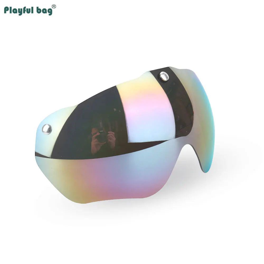 Gafas para casco de ciclismo, lentes magnéticas desmontables, accesorio para casco de montar, sombrilla a prueba de viento ATA22 - imagen 4