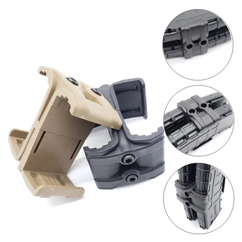 Acoplador multifunción Universal de doble revista AR15 M4 MAG59, bolsa con Clip de poliéster, abrazadera de acoplador para exteriores, equipo de caza de enlace paralelo - imagen 2