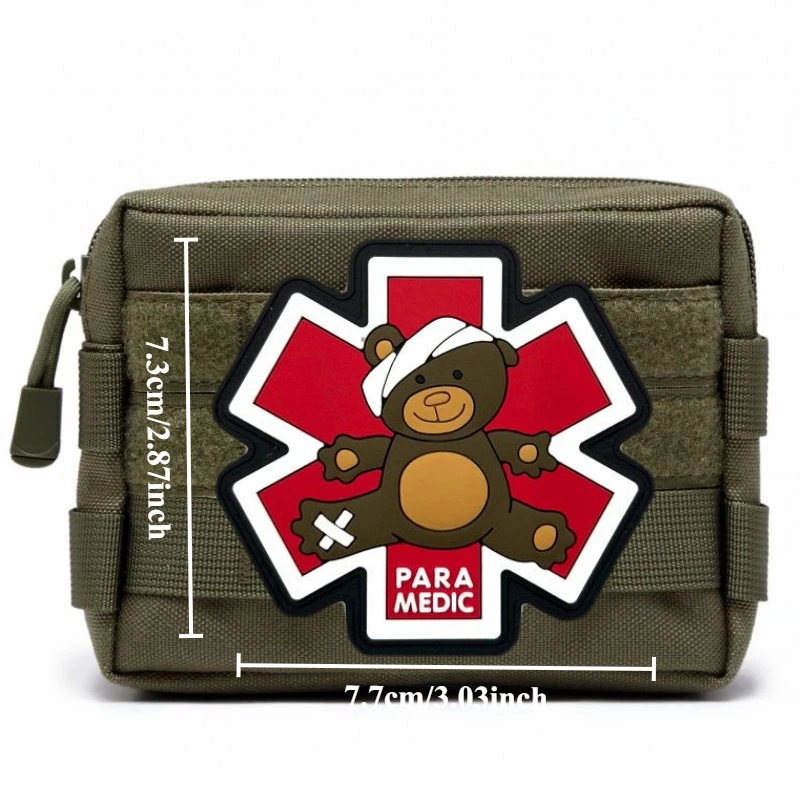 Parche táctico de PVC PARA MEDEC para ropa, insignia de moral, parches militares con gancho y bucle, pegatinas para mochila, brazalete - imagen 2