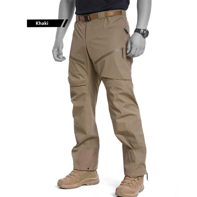 Pantalones de asalto Ninja 2nd Hard Shell para hombre, pantalones de senderismo tácticos con cremallera lateral impermeables, pantalones largos de camuflaje para exteriores para Otoño e Invierno - imagen 2