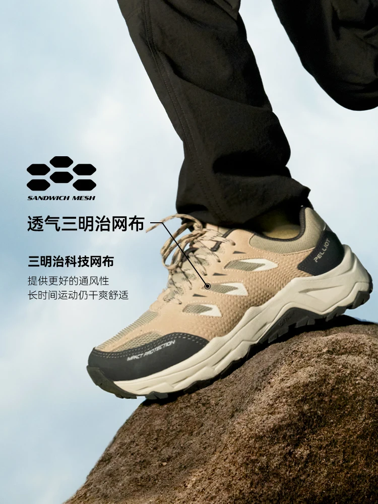 Pelliot-zapatos de senderismo impermeables para hombre y mujer, zapatillas de viaje para escalar, botas de caza, turismo, montaña, bota táctica - imagen 4