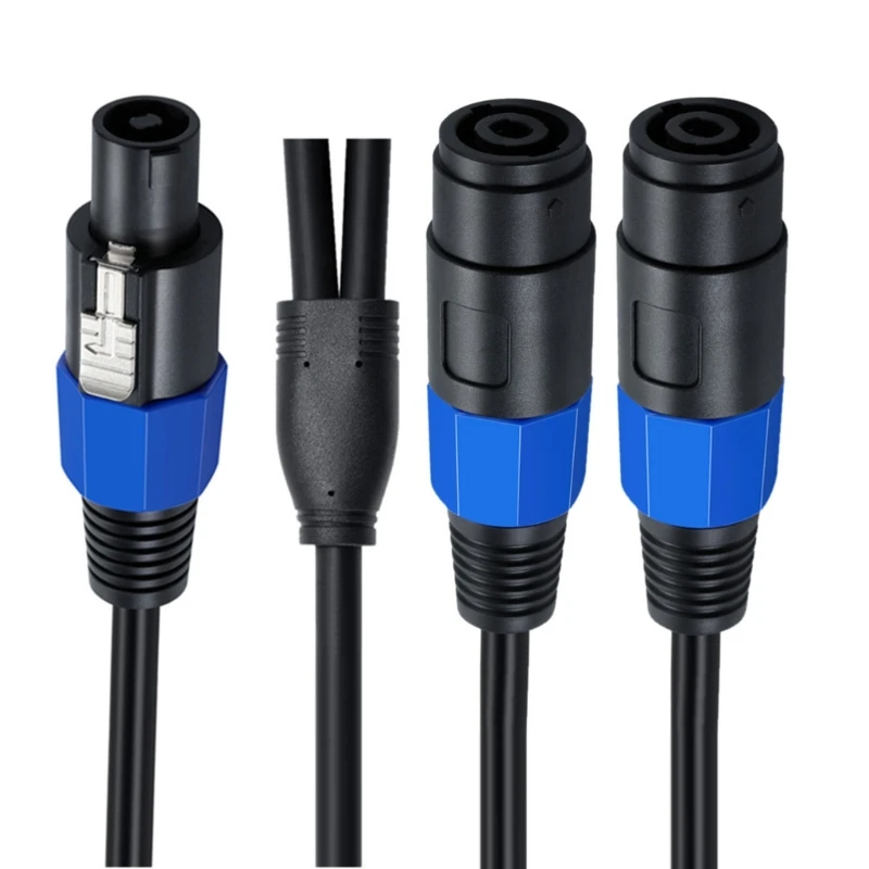 Cable divisor Speakon, 1 macho a 2 2 polos, Cable adaptador altavoz para hablar, envío directo - imagen 4